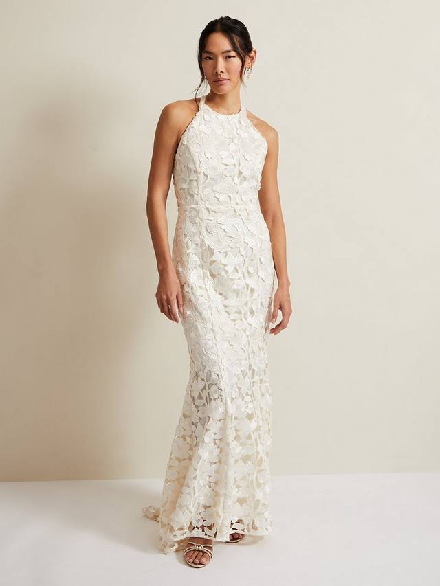

Свадебное платье с кружевами olivia bridal Phase Eight, слоновая кость