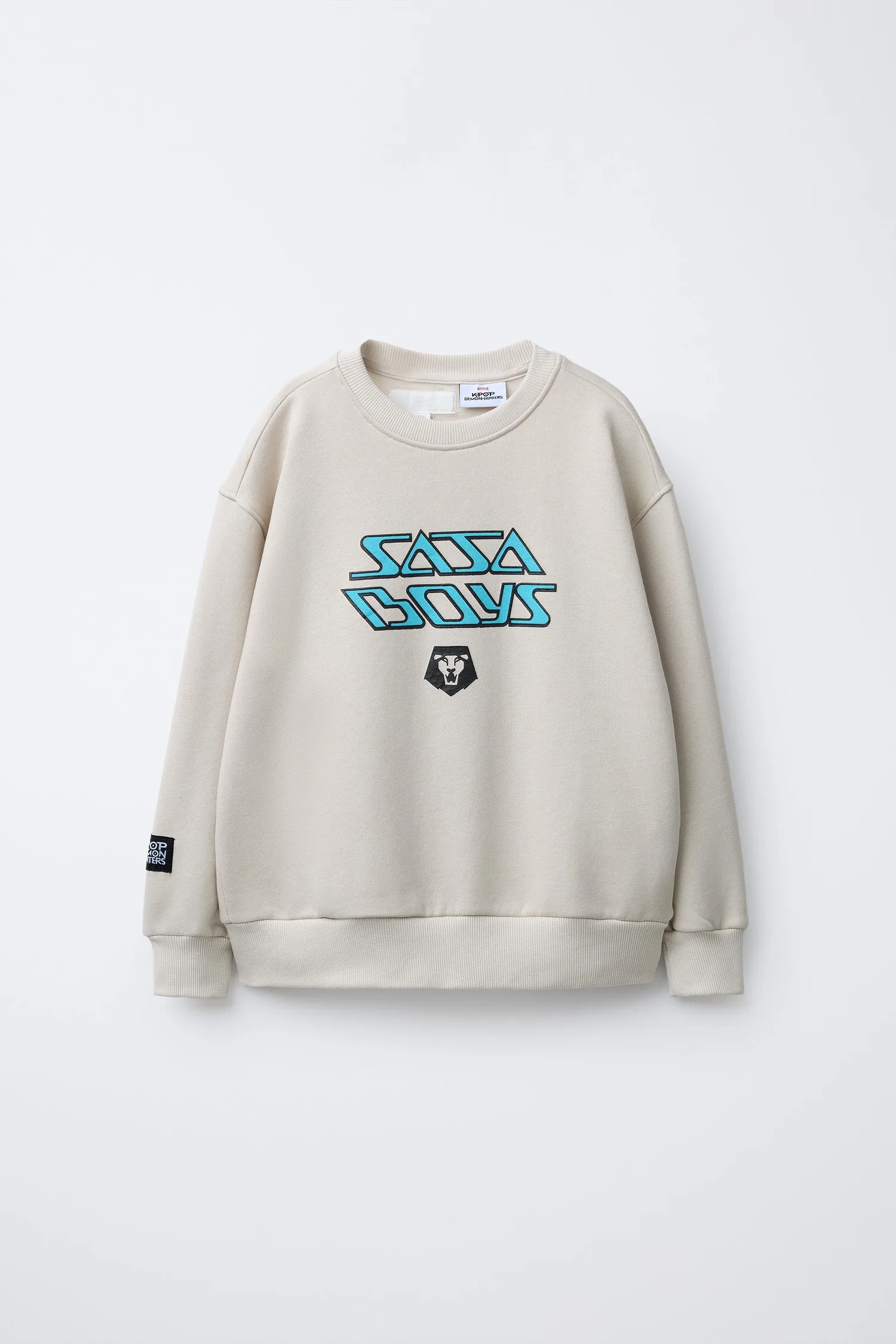 Kpop demon hunters netflix толстовка Zara, экрю