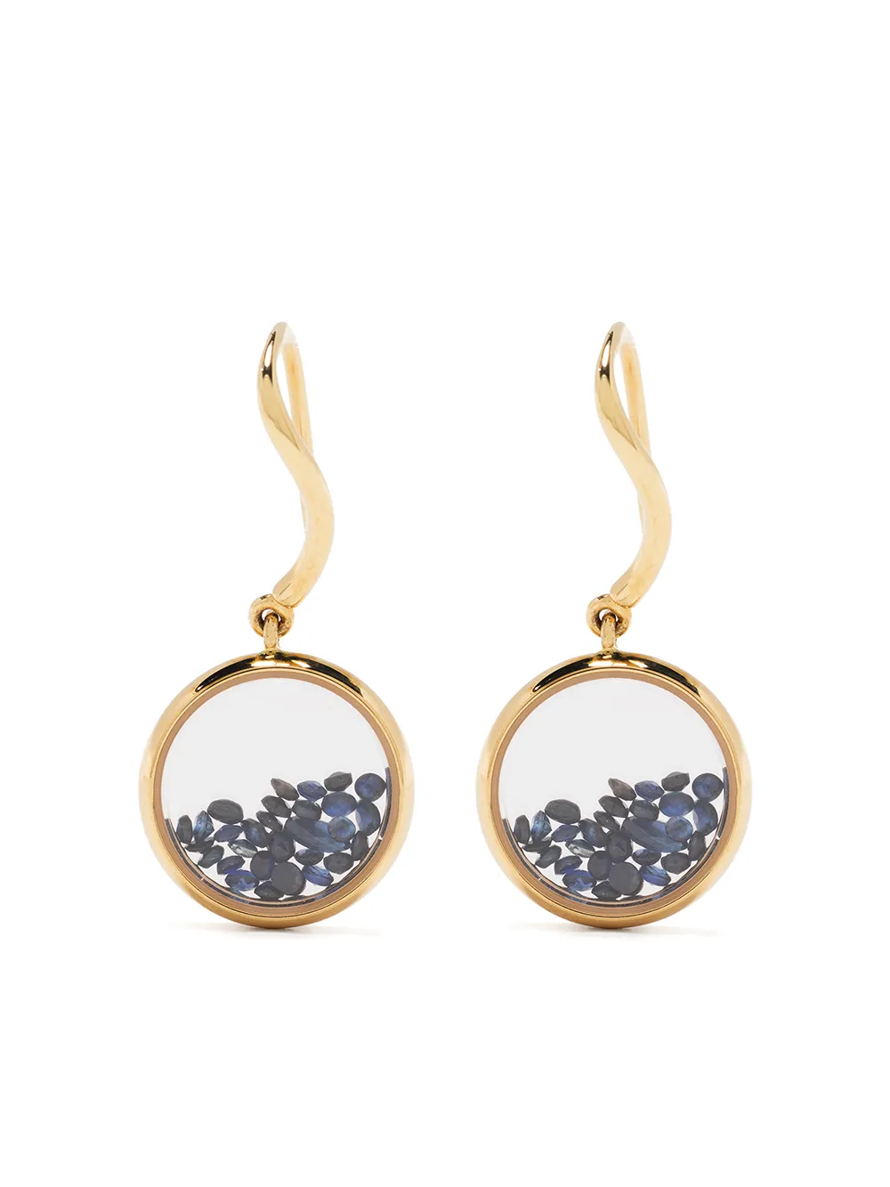 

Серьги-подвески Chivor из желтого золота с сапфирами Aurelie Bidermann, золотой