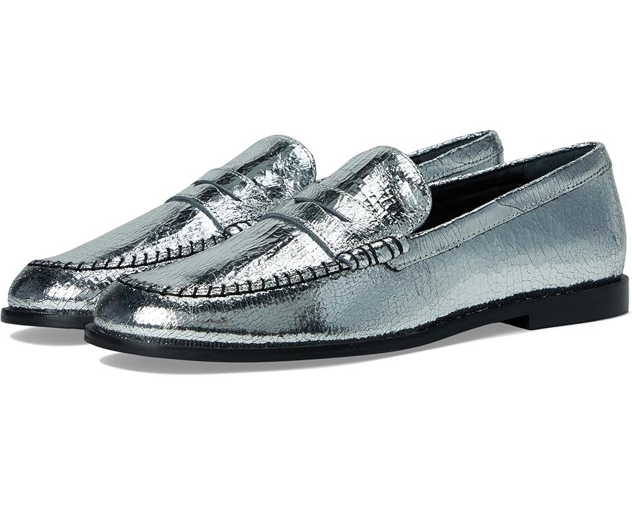 

Лоферы Free People Blanket Stitch Loafers, цвет Pale Pewter Leather