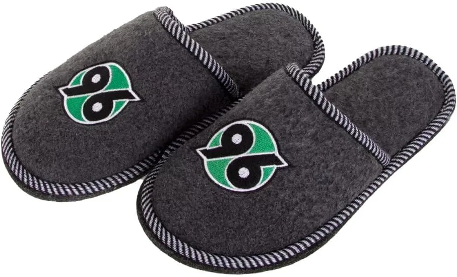 Тапочки Hannover 96 с логотипом, серый