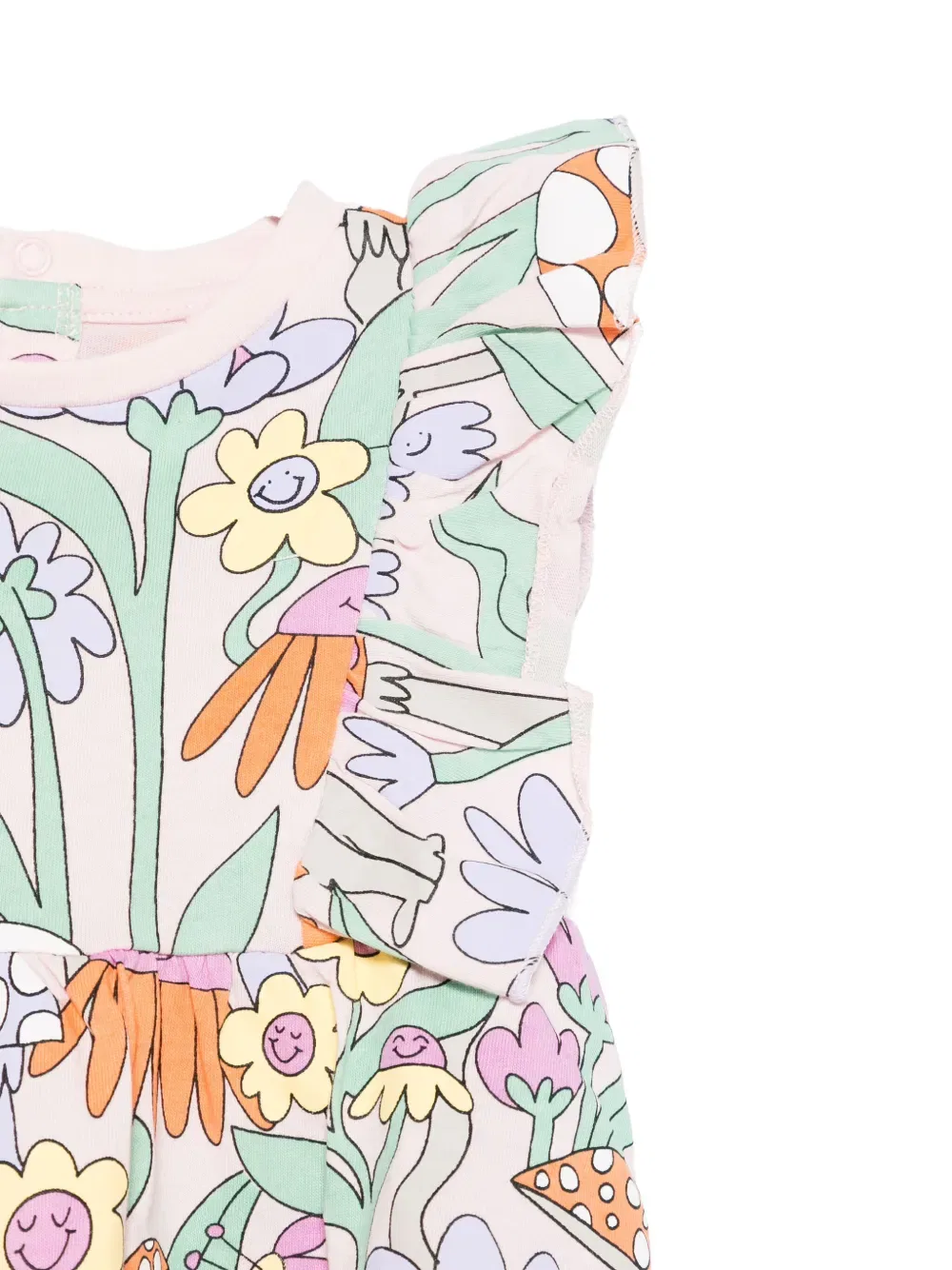 Платье с цветочным принтом Stella Mccartney Kids, розовый — фото 3