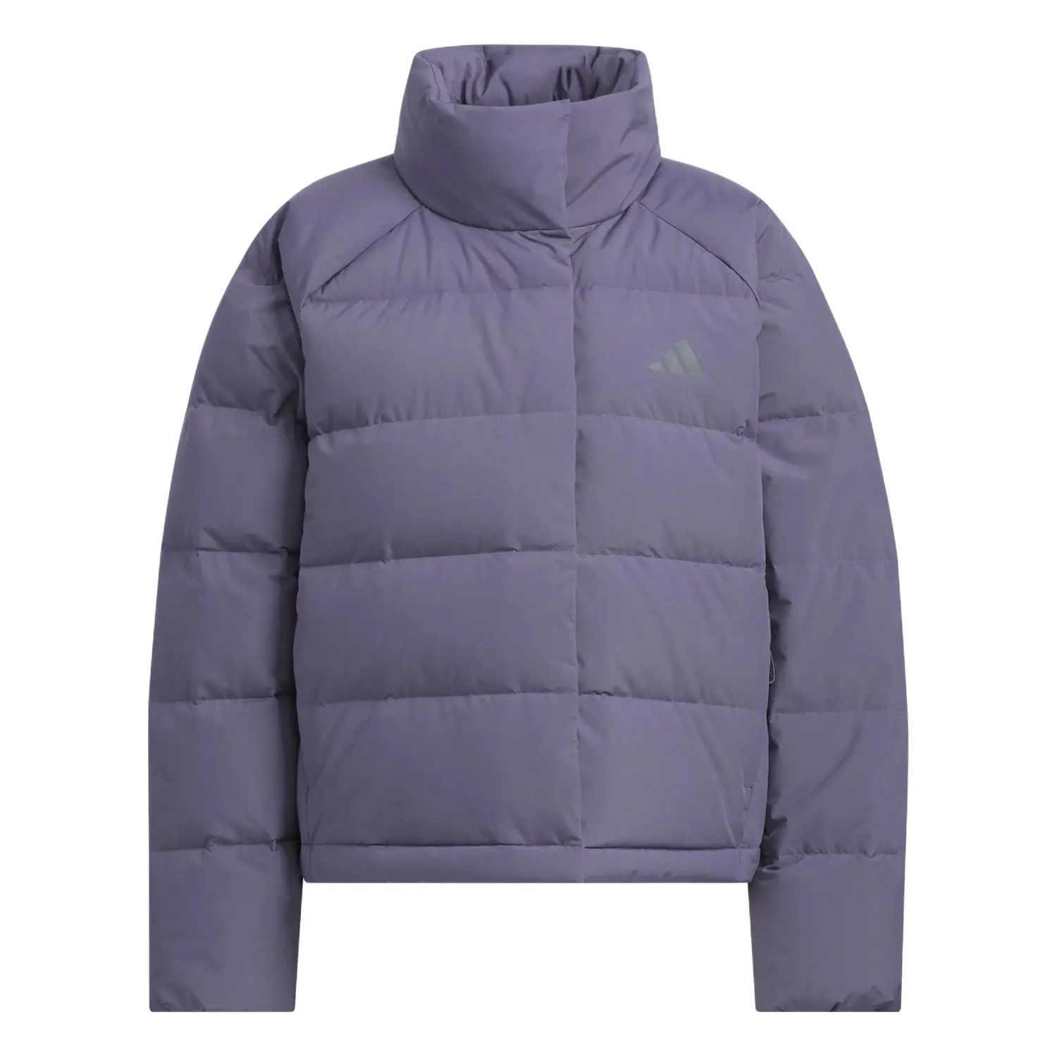 Расслабленная куртка FW25 HELIONIC Climawarm Down для женщин Adidas, мягкий фиолетовый