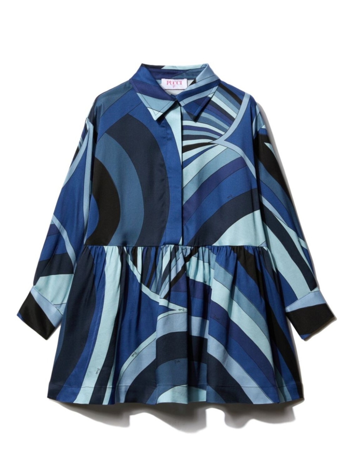 

PUCCI Junior платье с принтом «Ирида», синий