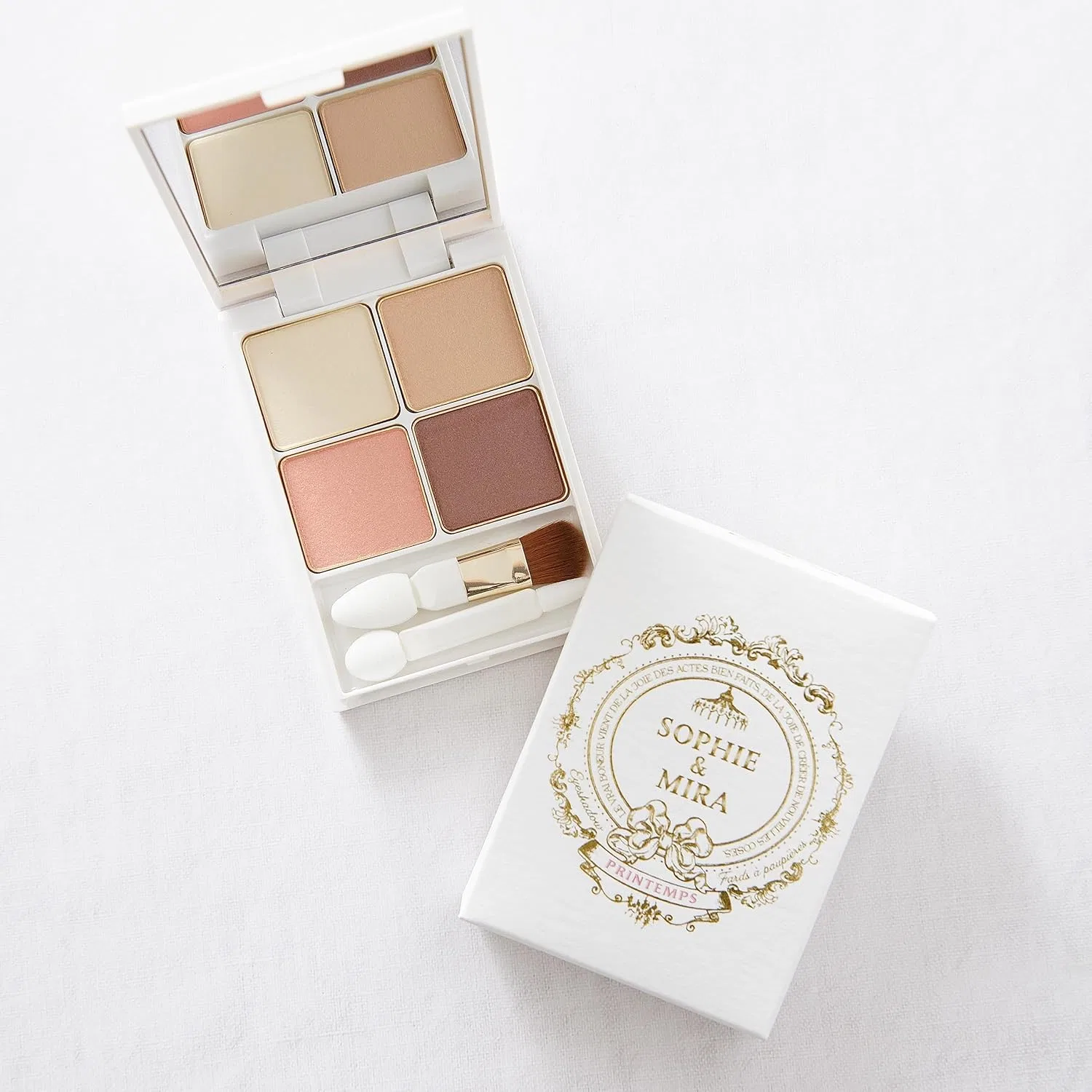 Палетка теней для век Sophie & Mira Pertesia Basic Eyeshadow Palette 1 шт Planton Yebe Spring — фото 3