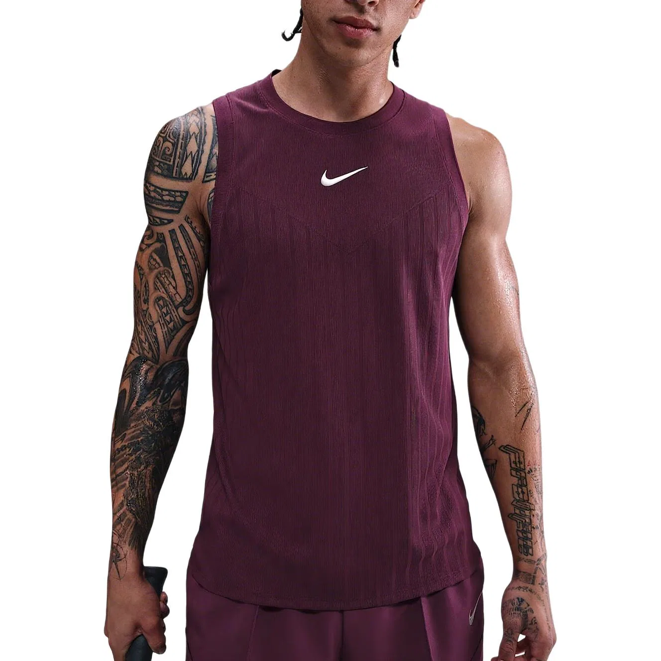 Теннисный топ Nike Court Slam Dri-FIT Adv бордовый