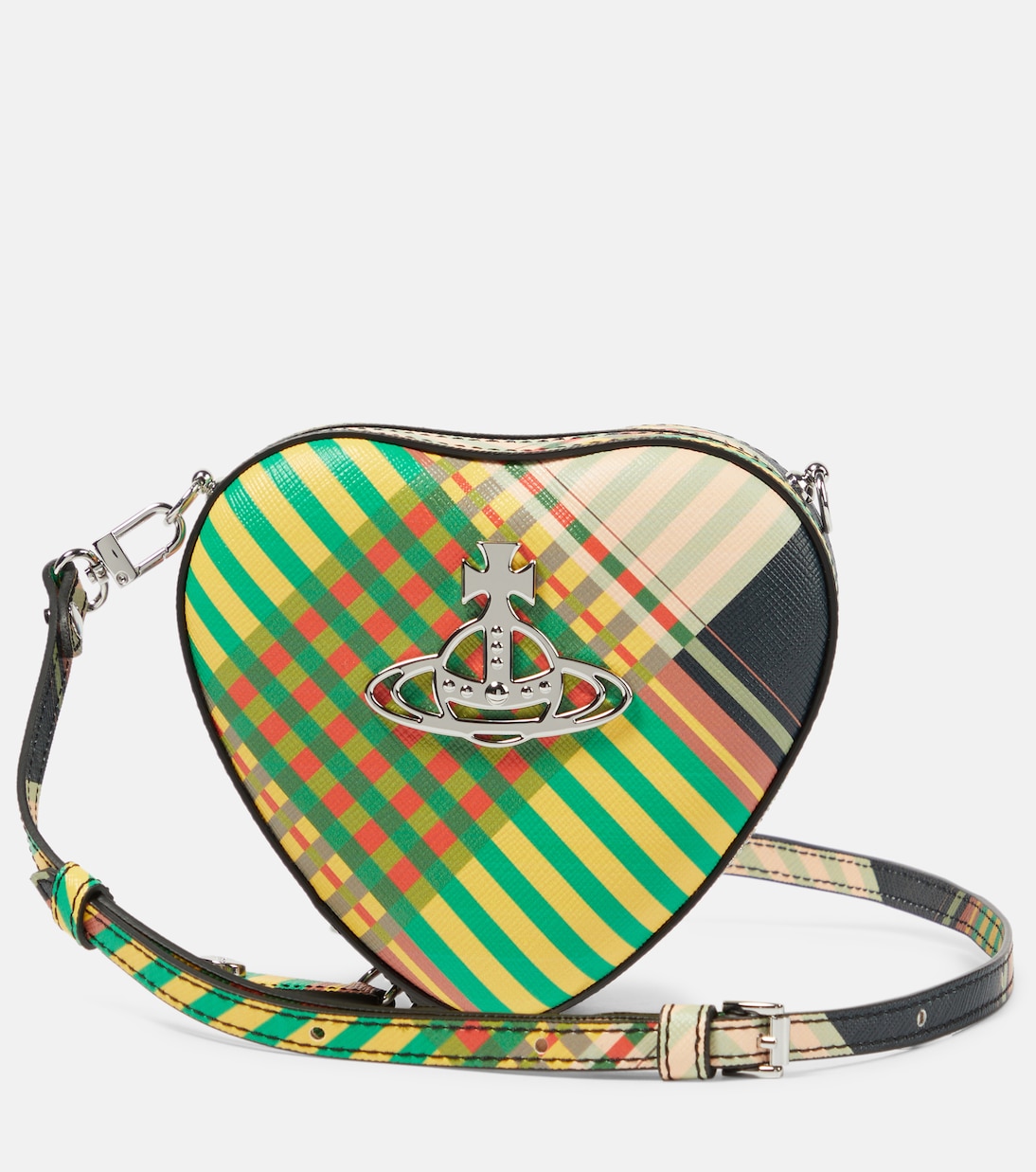 

Сумка через плечо Saff Heart Mini из искусственной кожи Vivienne Westwood, Combat Tartan