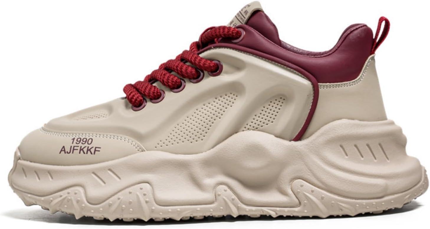 

Дышащие повседневные кроссовки для мужчин 2025 - легкие удобные прогулочные кроссовки с толстой мягкой подошвой Azttoztto, белый