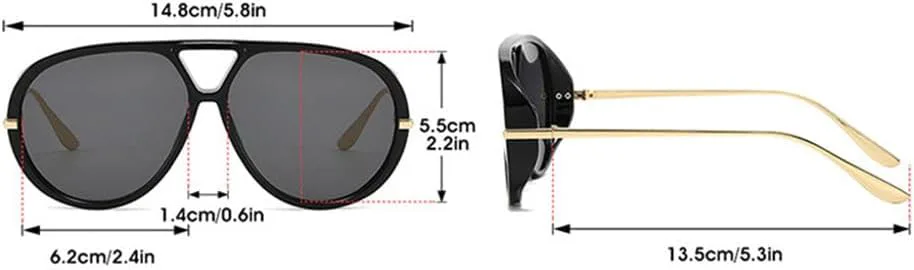 

Солнцезащитные очки UV400 с увеличенными металлическими двойными перемычками для женщин и мужчин, для бега и занятий спортом на открытом воздухе UYPTK, Black-orange