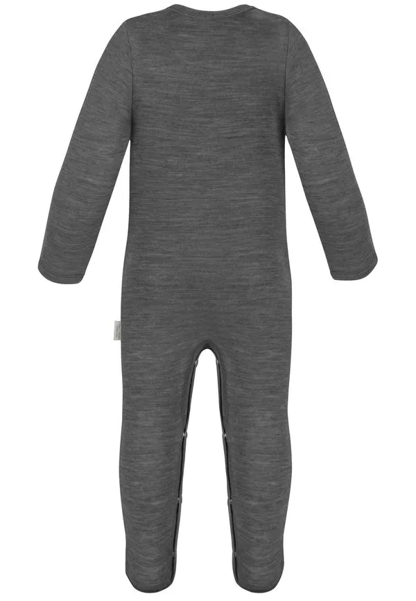 Боди strampler mit füßen, schlafanzug einteiler aus merinowolle, комбинезон для сна Normani Outdoor Sports, Anthrazit — фото 2