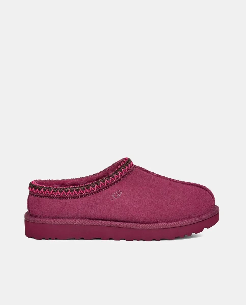 Женские туфли Zueco TASMAN II из кожи с меховой подкладкой UGG, красный гранат