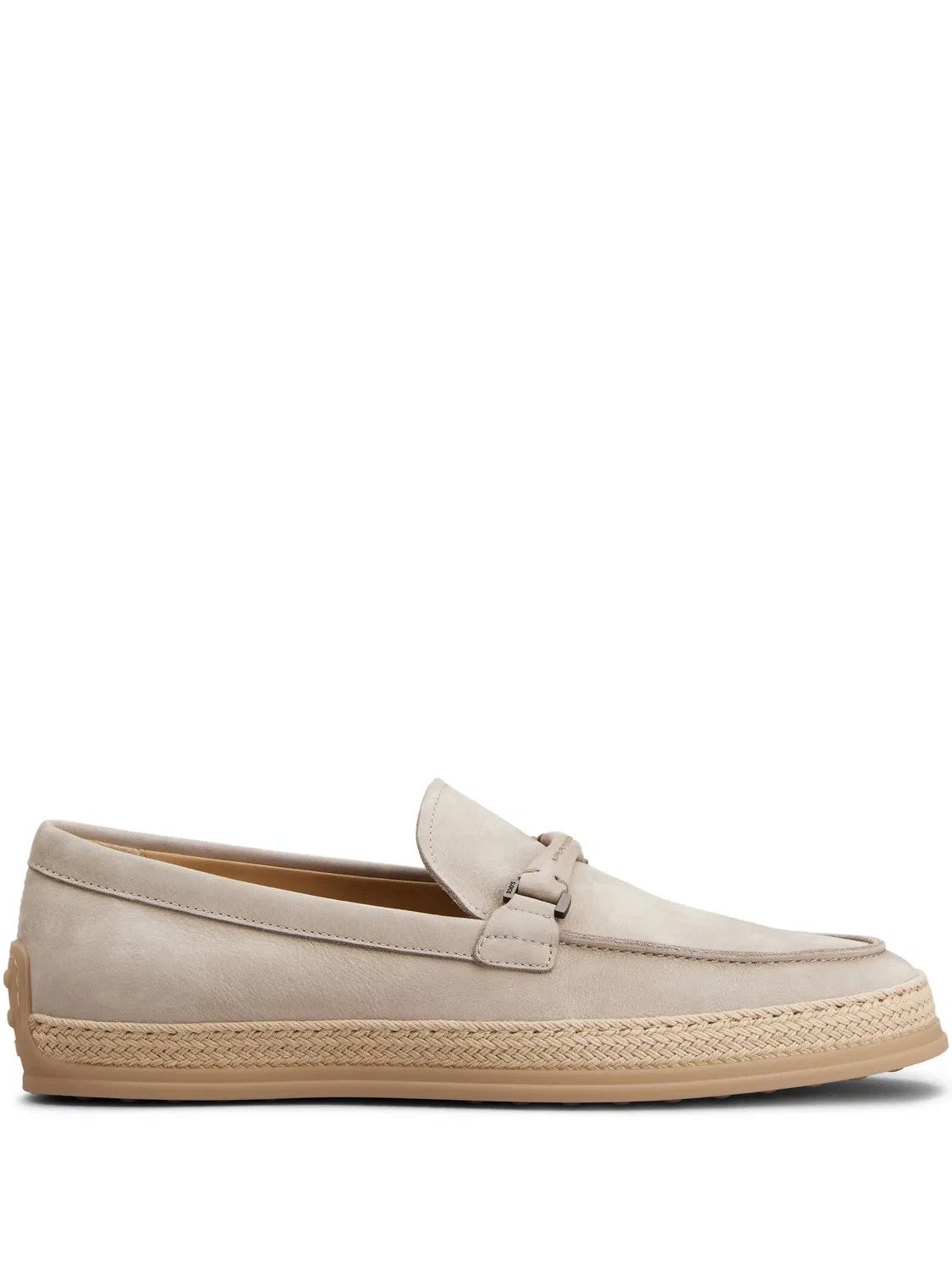 Замшевые лоферы Tod's, бежевый