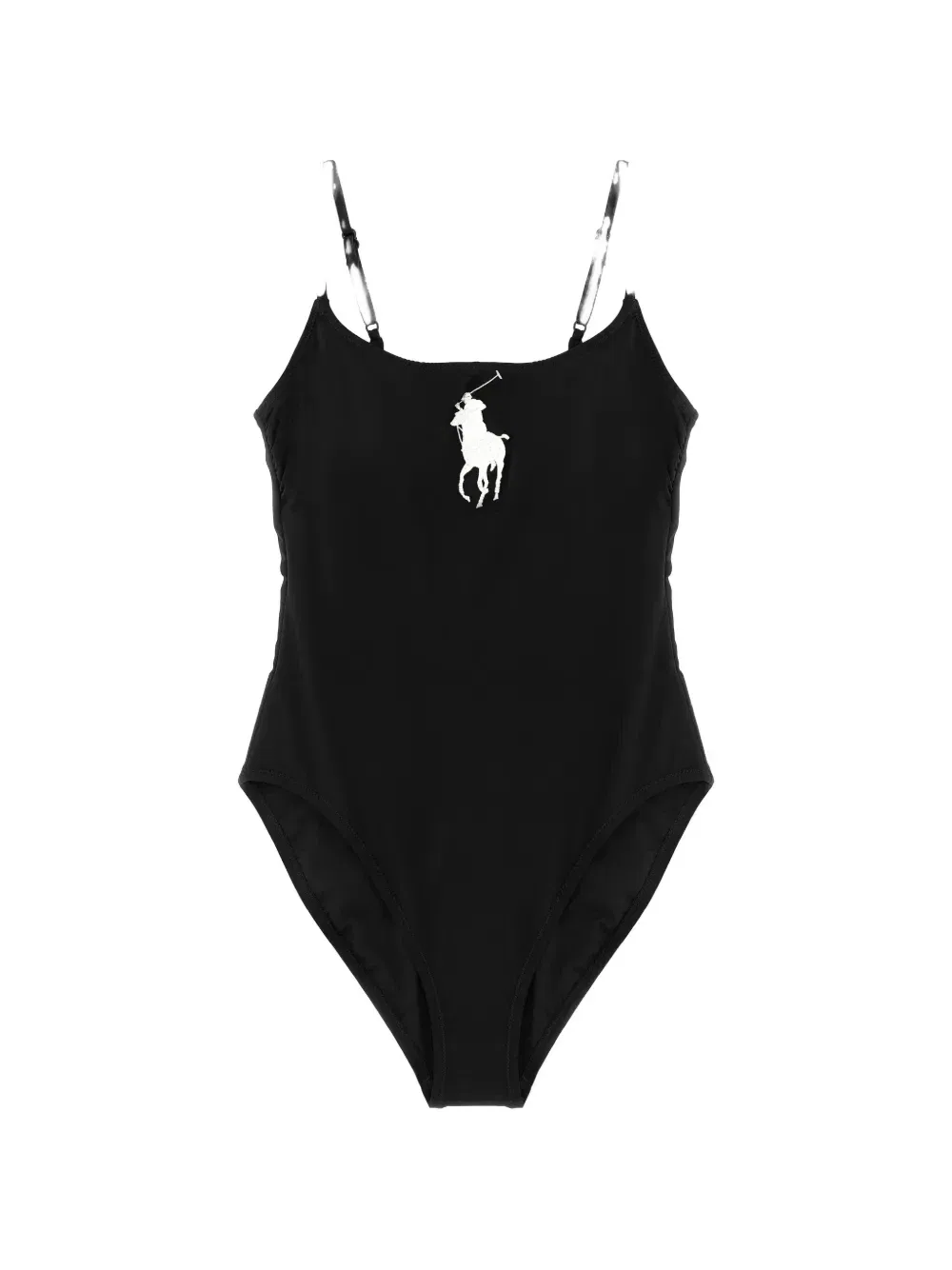 Слитный купальник Kennedy с вышивкой пони POLO RALPH LAUREN, черный