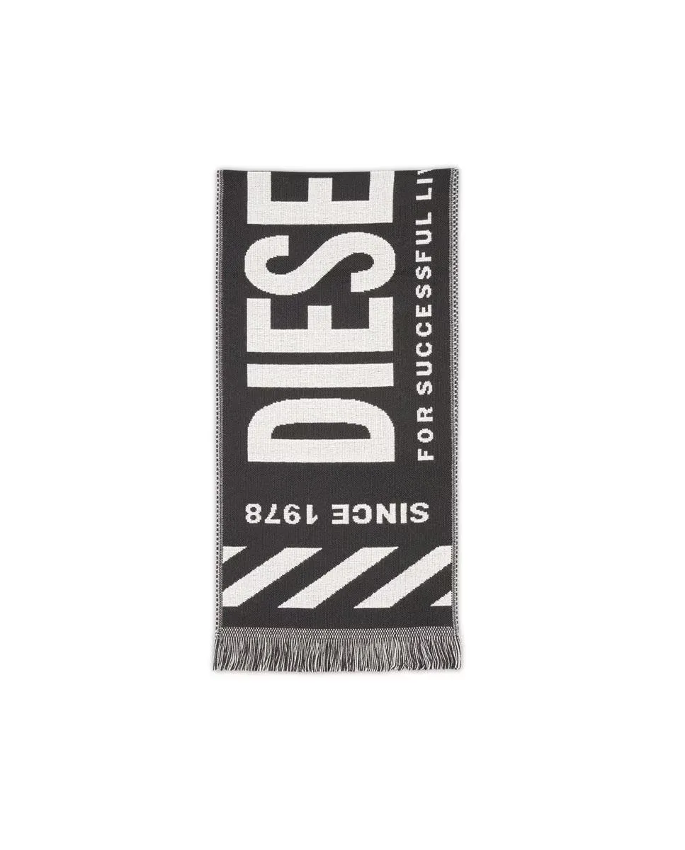 

Мужской шарф с логотипом Diesel, черный