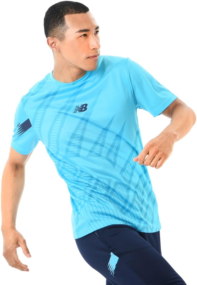 

Мужская футбольная тренировочная футболка New Balance с коротким рукавом (MT231436)