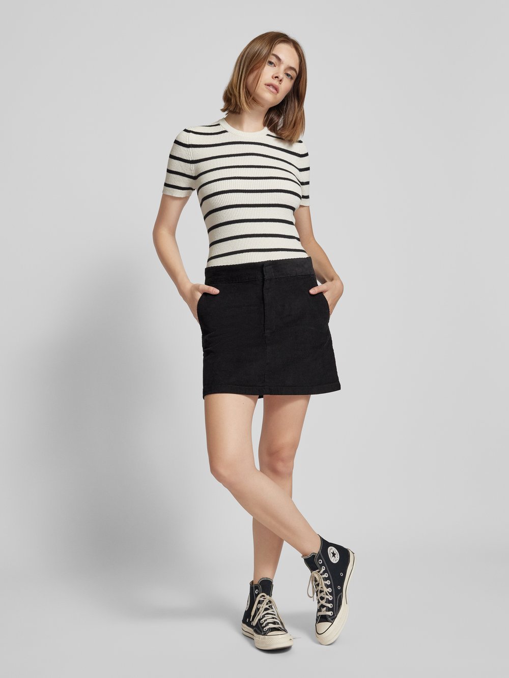 

Мини-юбка в мелкий рубчик, модель «CORDUROY» Dickies, черный