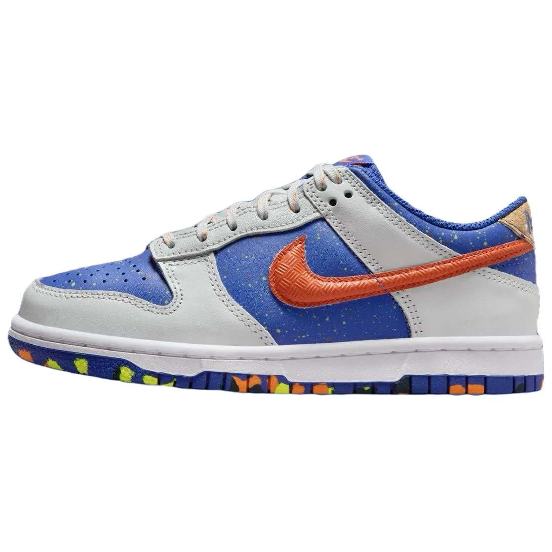 Dunk Low Paint Splatter GS Nike, серый синий