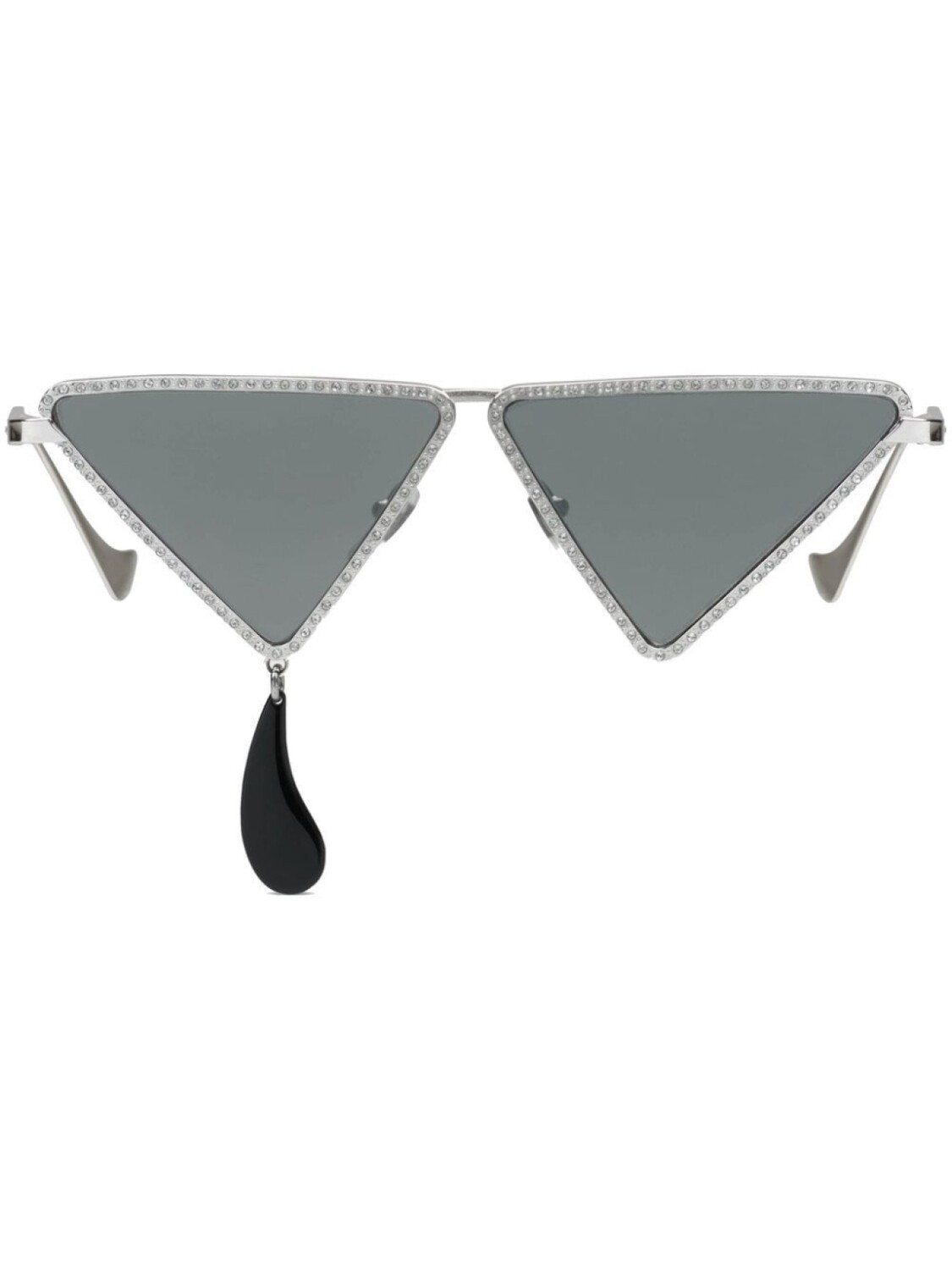 

Gucci Eyewear солнцезащитные очки со стразами, серый