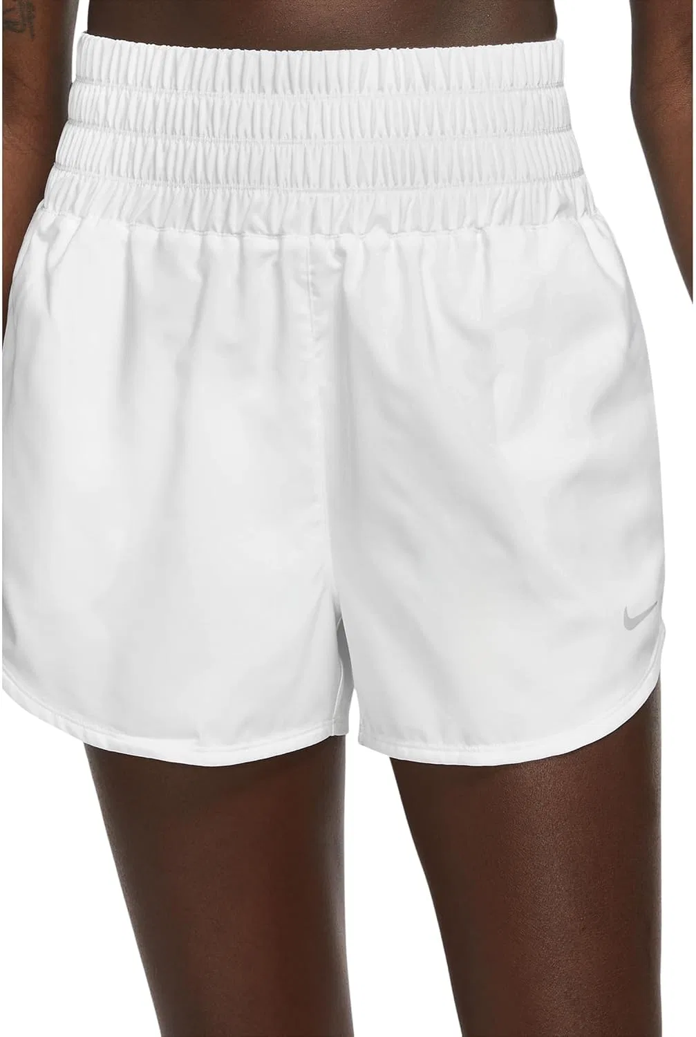 Шорты женские Nike Dri-FIT Ultra High-Rise 3" Brief-Lined, White/Reflective Silver