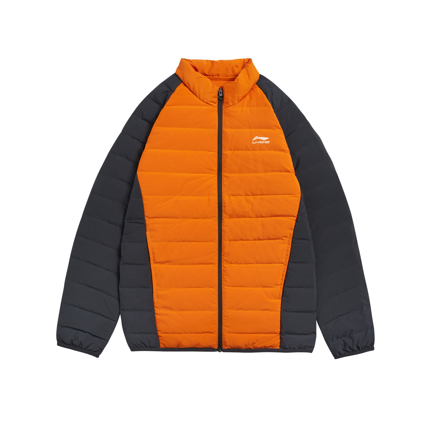 

Куртка пуховая LiNing Unisex Фруктовое желе апельсин/угольный черный, джемовый апельсин/угольный черный