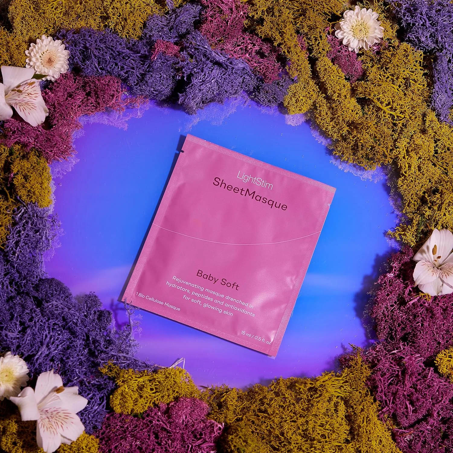 Маска для лица Lightstim — SheetMasque Rejuvenating, дышащая биоцеллюлозная , насыщенная увлажнителями, пептидами и, 170.1 г — фото 3