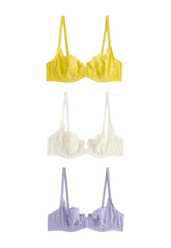 Бюстгальтер на косточках Next, cream lilac green, кремово-сиреневый — фото 2