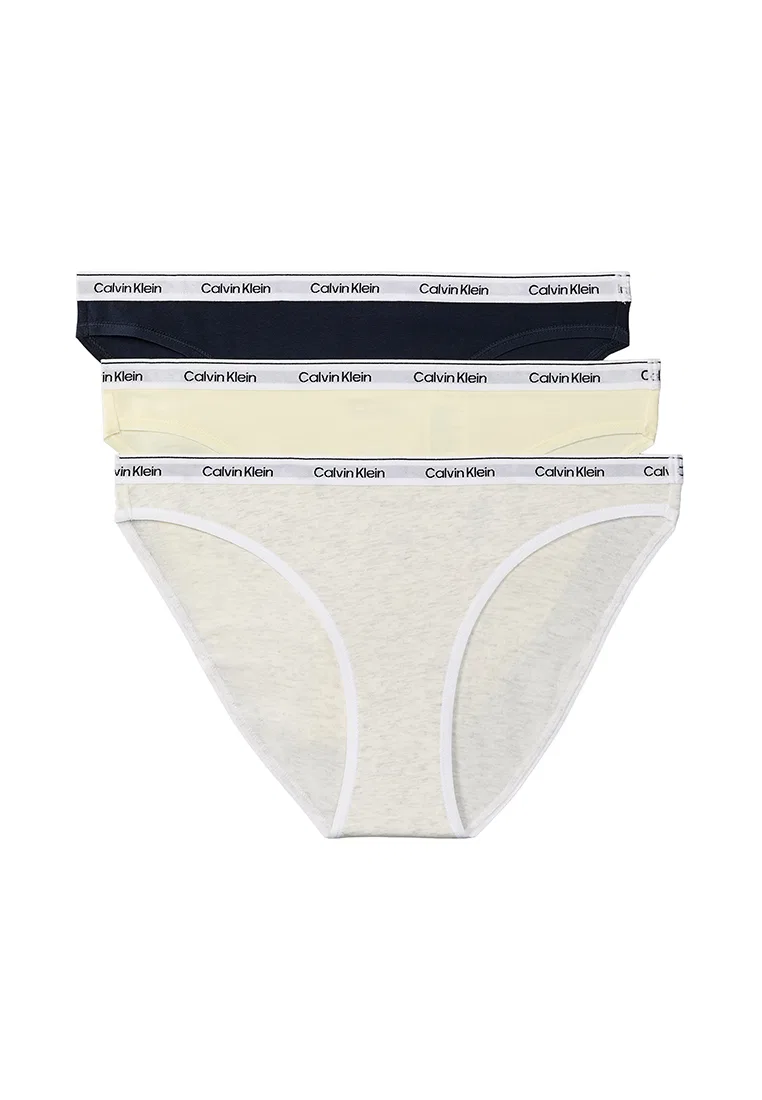 Трусы бикини, 3 шт., низкая посадка, Calvin Klein
