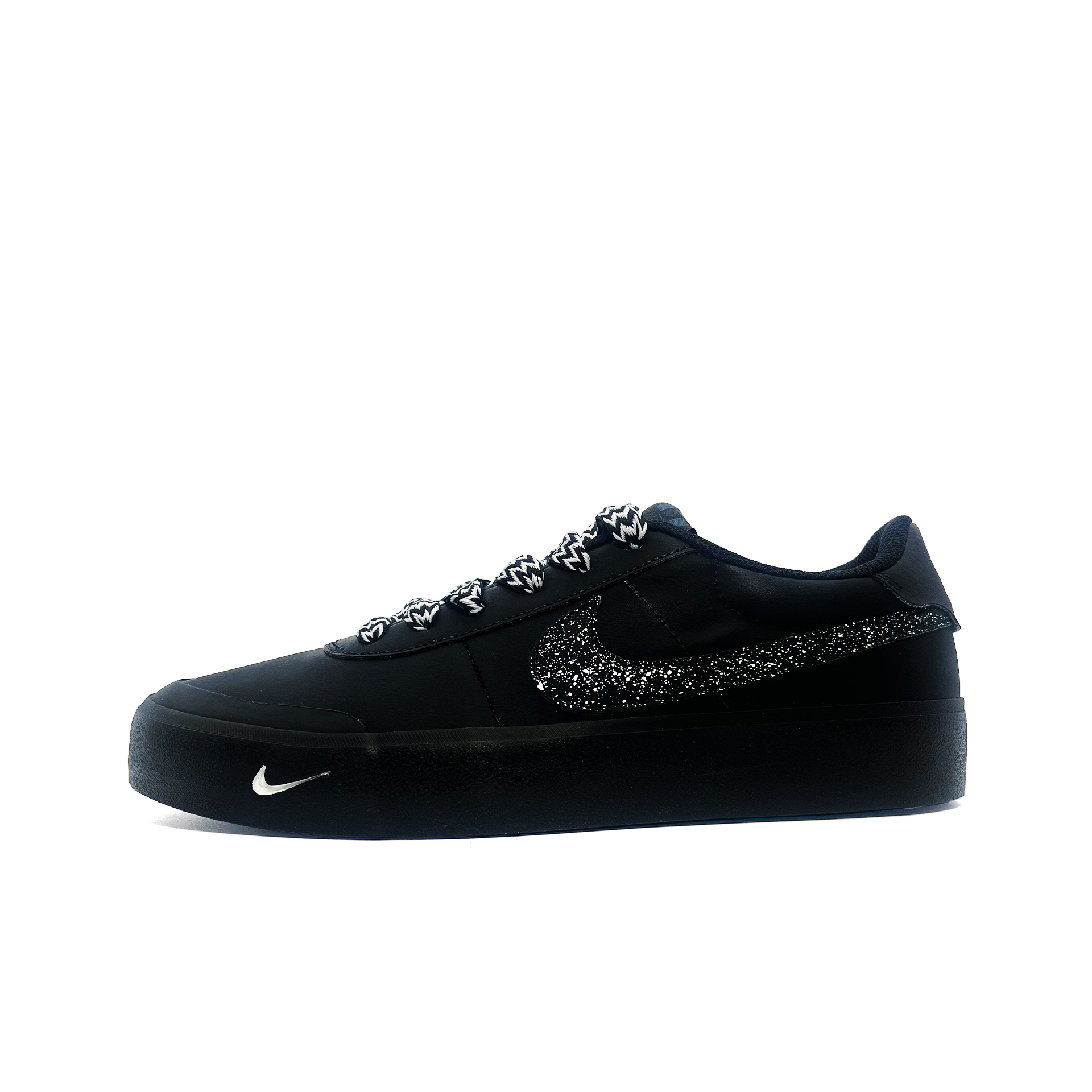 

Nike Кроссовки для скейтбординга Court Shot, мужские, низкие, черно-белые