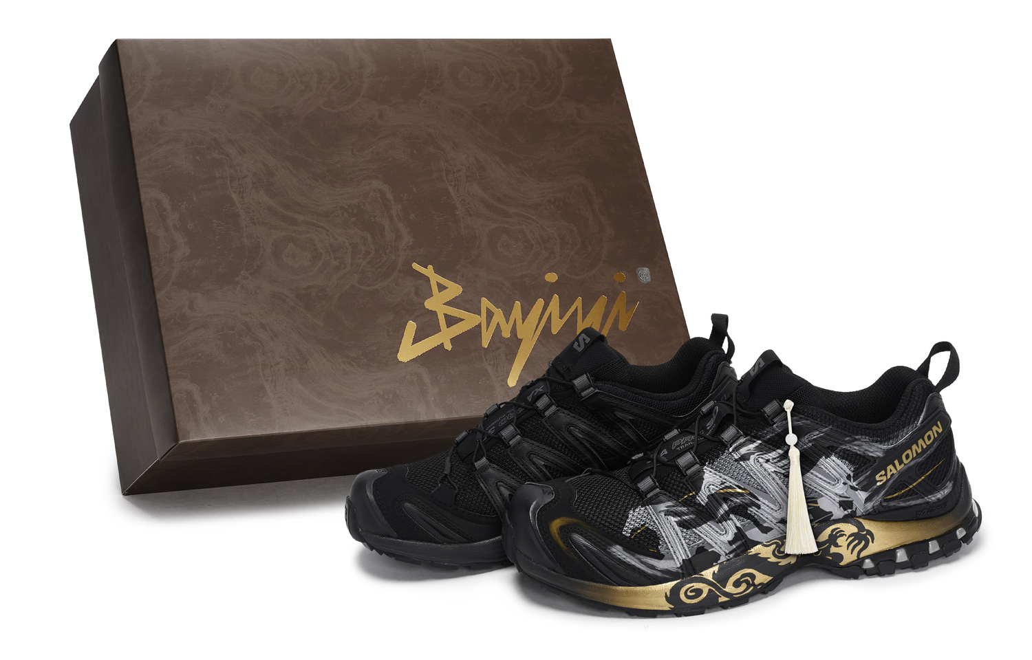 

SALOMON Кроссовки для бега XA PRO 3D Slip Resistant And Breathable низкие Unisex Black Silver Gold