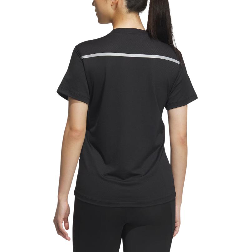 Adidas Футболка для бега Own The Run Women's Black/Dark Silver Gray — фото 3