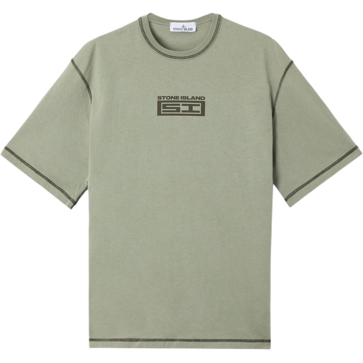 

Хлопковая футболка STONE ISLAND, зеленый