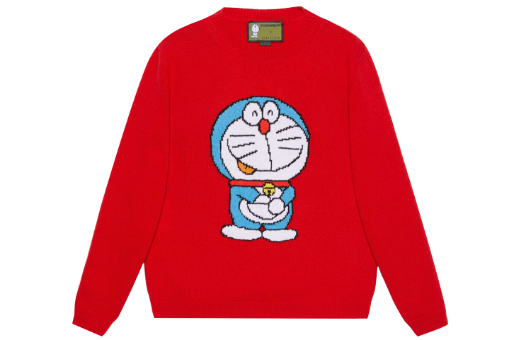 

Свитер женский Doraemon x Gucci, красный