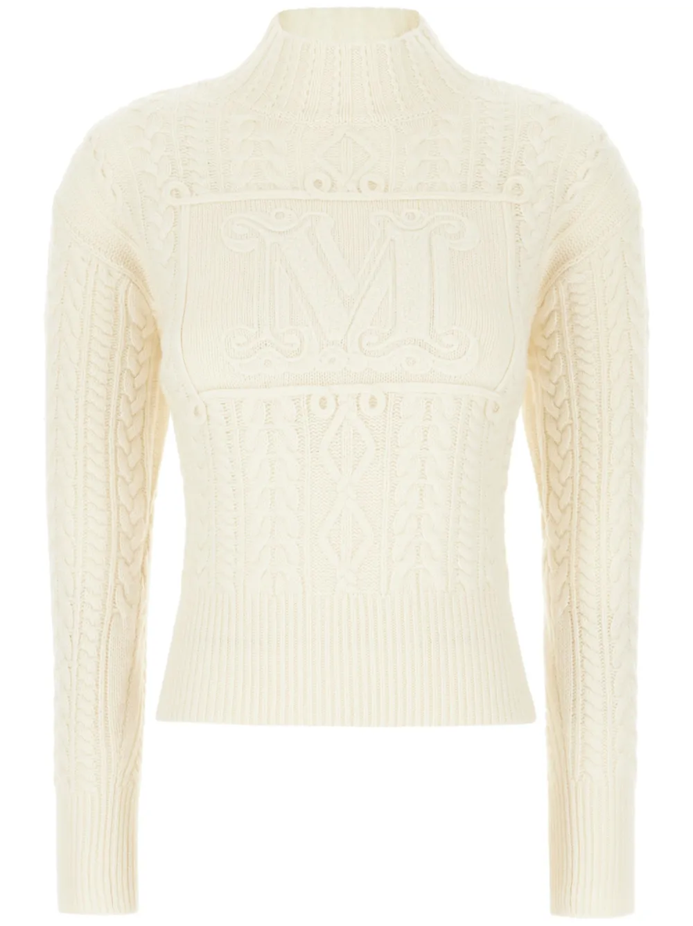 

Свитер с монограммой MAX MARA, белый