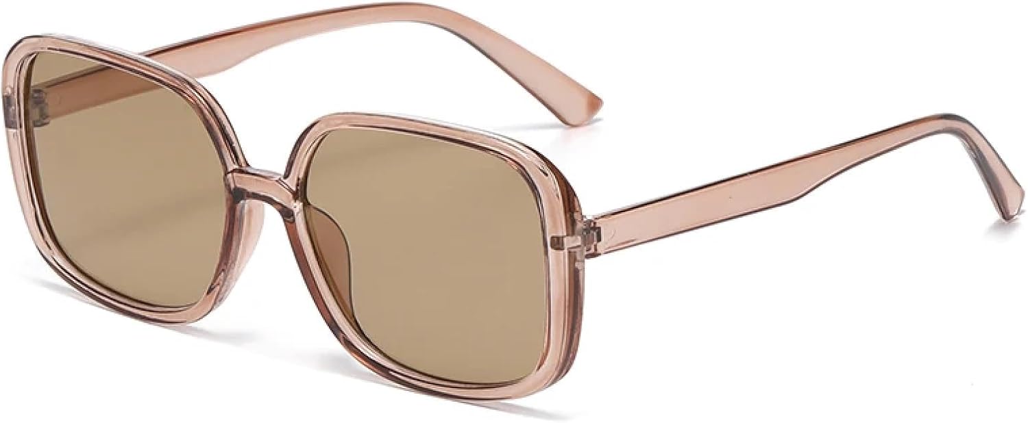 

Солнцезащитные очки с защитой от УФ-излучения UV400 | Большая оправа, разноцветные | Для женщин и мужчин, для занятий спортом на открытом воздухе и вождения DSVIGF, Brown