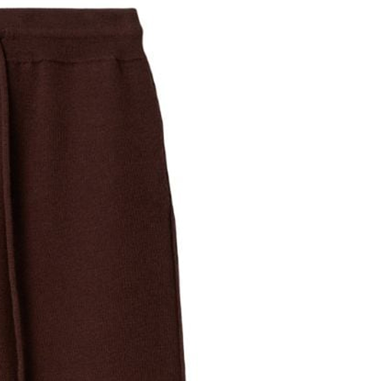 Спортивные штаны Burberry вязаные женские бордовые — фото 3