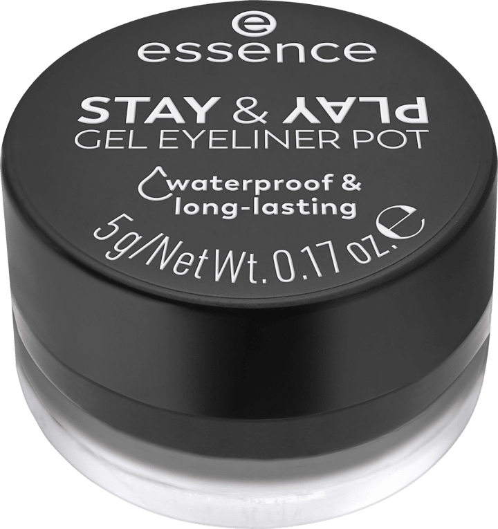 

Подводка для глаз essence Gel Eyeliner Stay & Play Waterproof 01 Black, 5 g