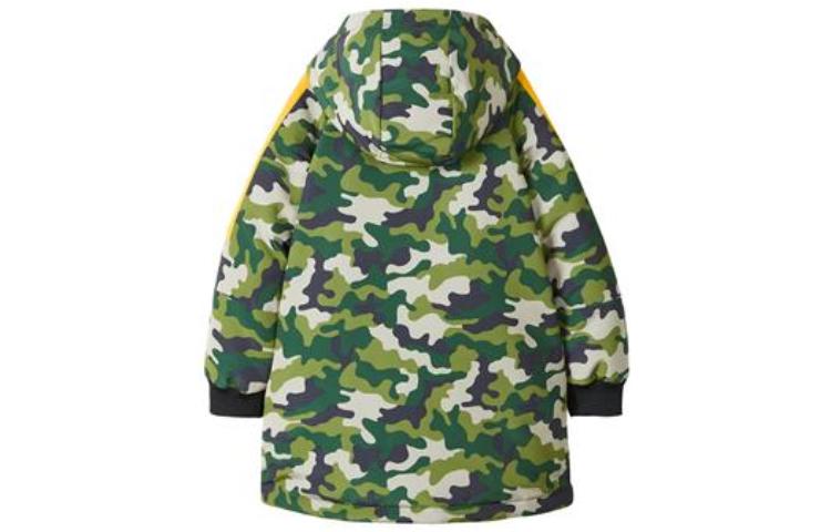 Детская утепленная куртка с капюшоном Moderate Skechers, deep to светло-зеленый camouflage print — фото 4
