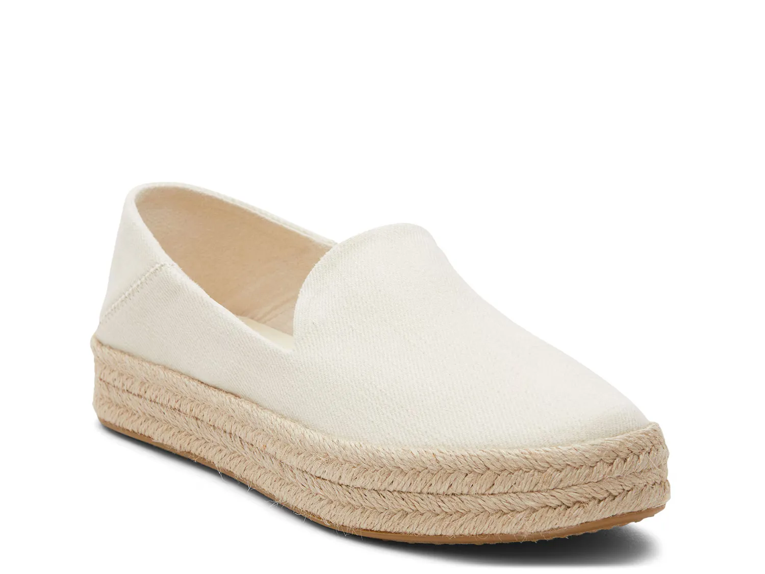 

Слипоны Carolina Platform Espadrille Slip-On Toms, кремовый