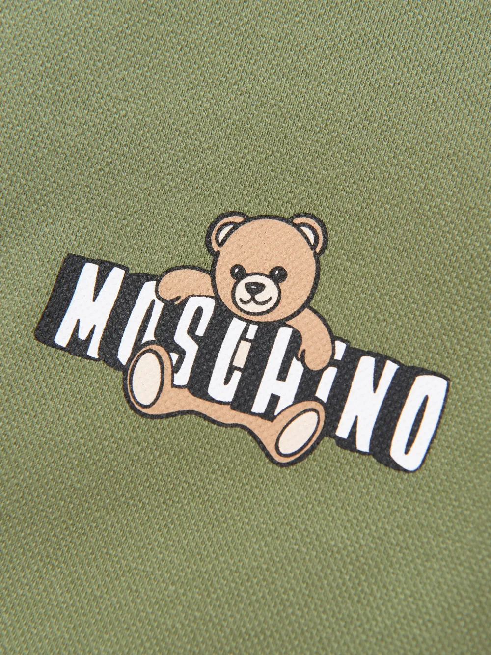 Поло с логотипом Moschino Kids, зеленый — фото 4
