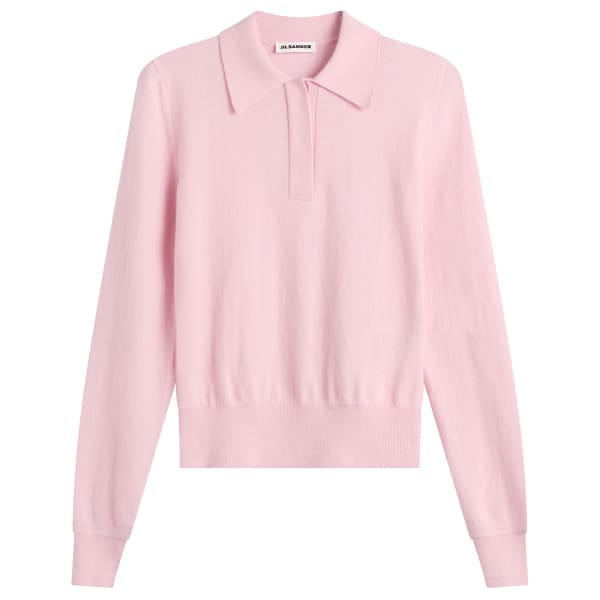 

Вязаная рубашка-поло Jil Sander Jil Sander+, candy розовый