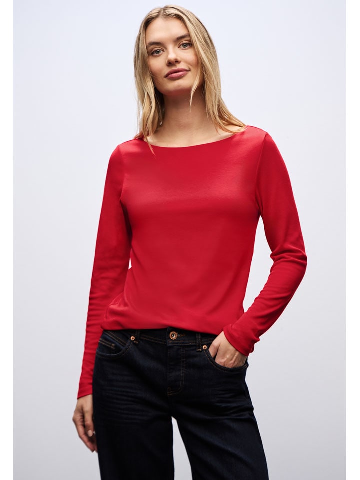 

Street One Футболка с длинными рукавами красного цвета