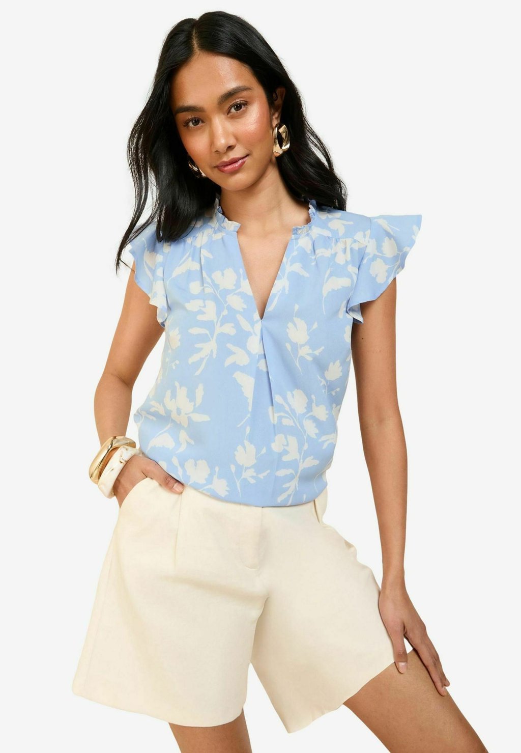 

Блуза REGULAR FIT - SLEEVE V-NECK Friends Like These, синий