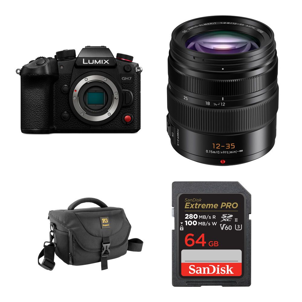 

Беззеркальная камера Panasonic Lumix GH7 Mirrorless Camera with 12-35mm f/2.8 Lens