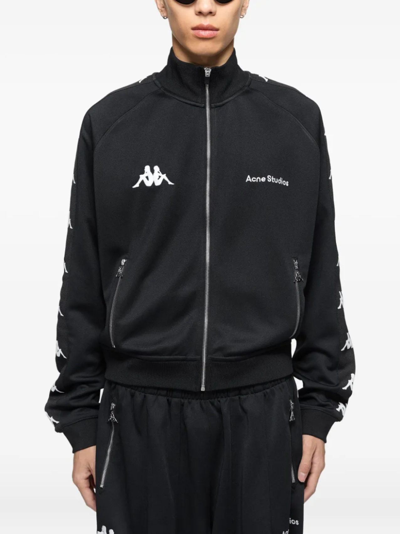 Куртка на молнии X Kappa Acne Studios, черный — фото 4