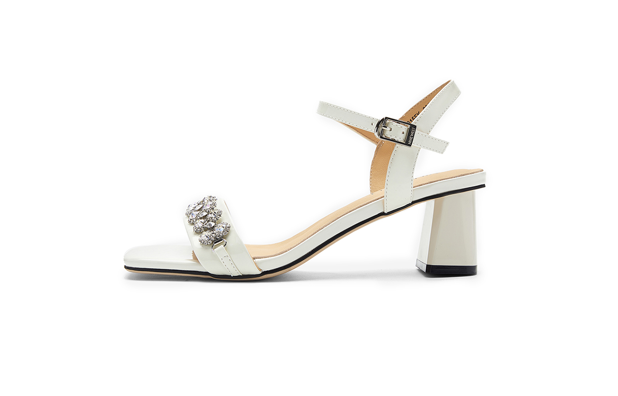 NINE WEST Женские сандалии на одной застежке экрю, цвет Ecru