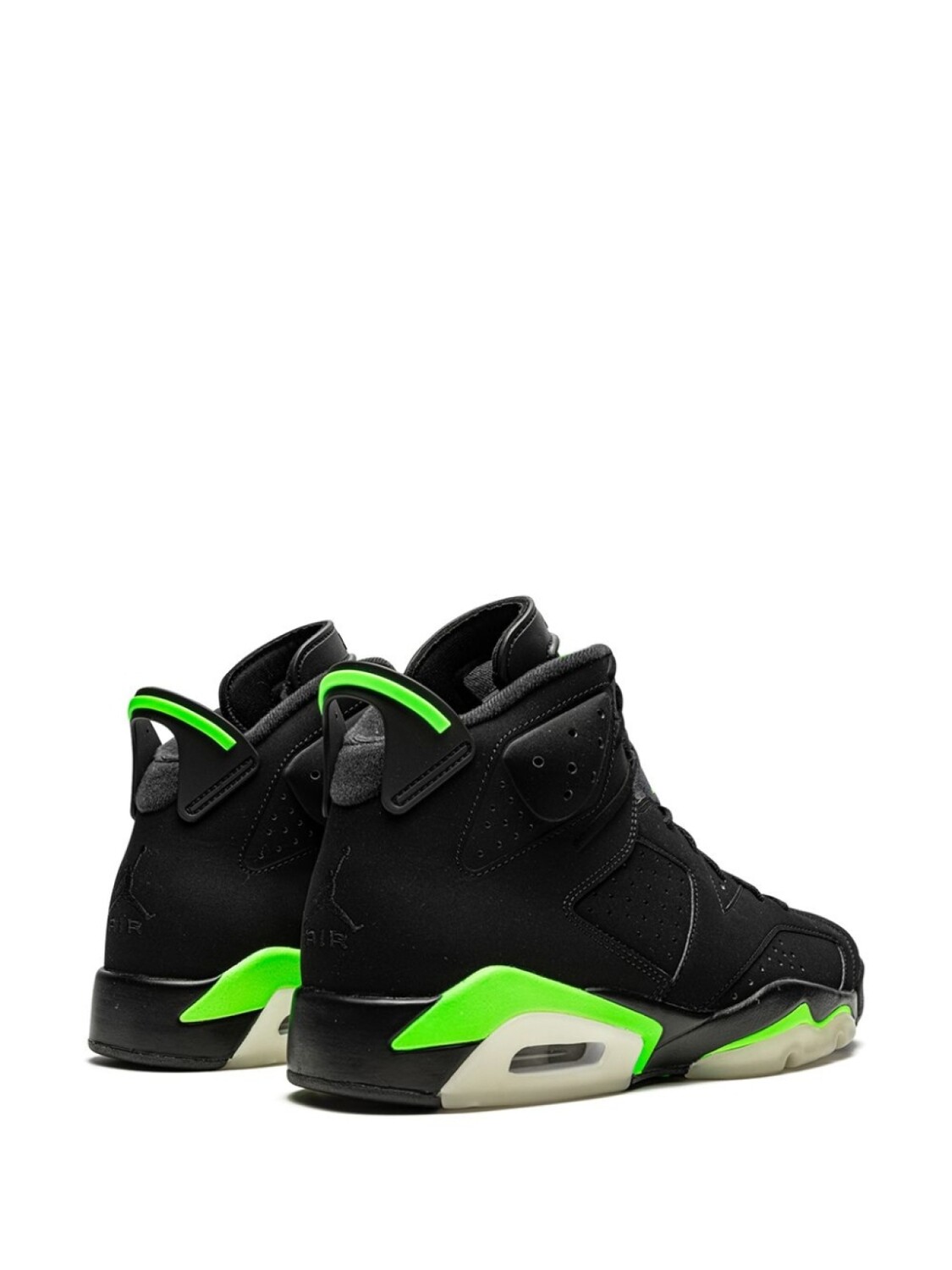 Кроссовки Jordan Air Jordan 6 Retro, черный/светло-зеленый — фото 3