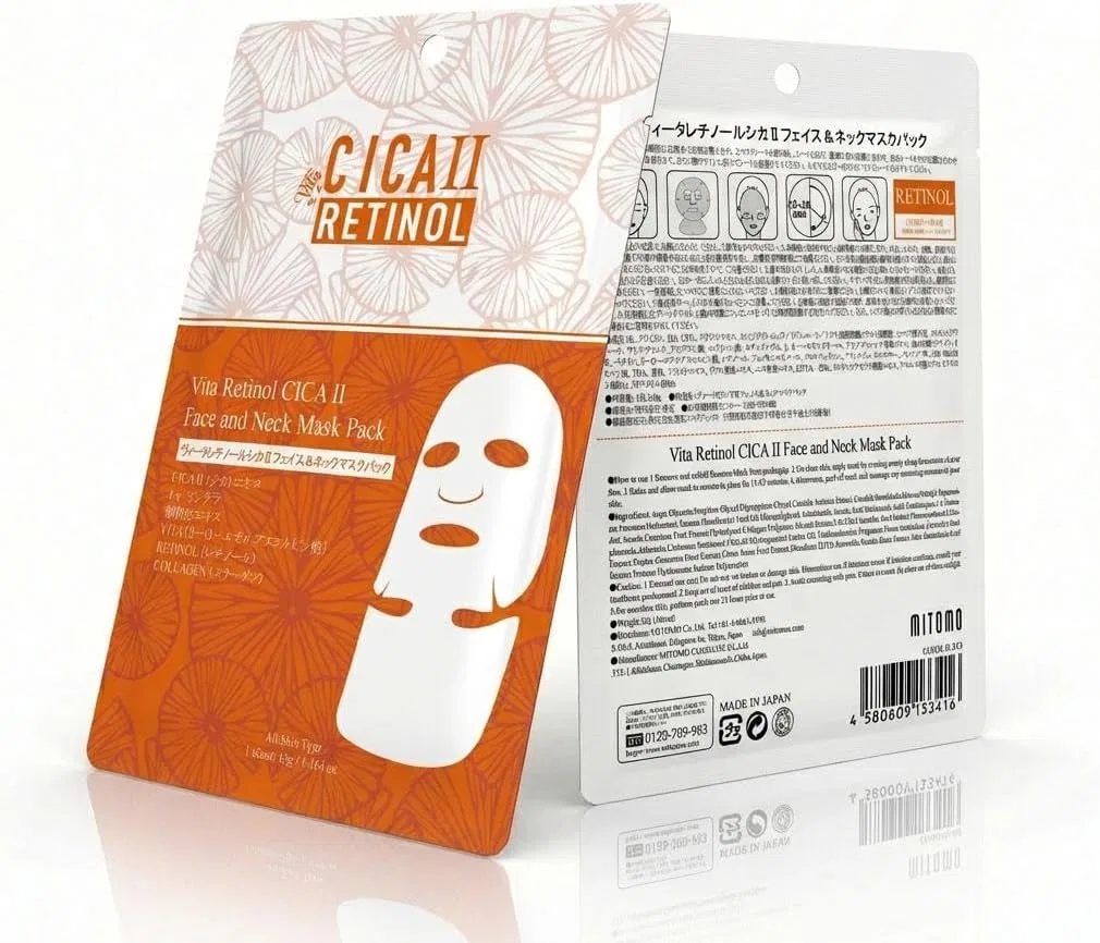 Маска для лица Itomato Life — Увлажняющая листовая и шеи CICA Deer Vitaletinol Deer, MITOMO