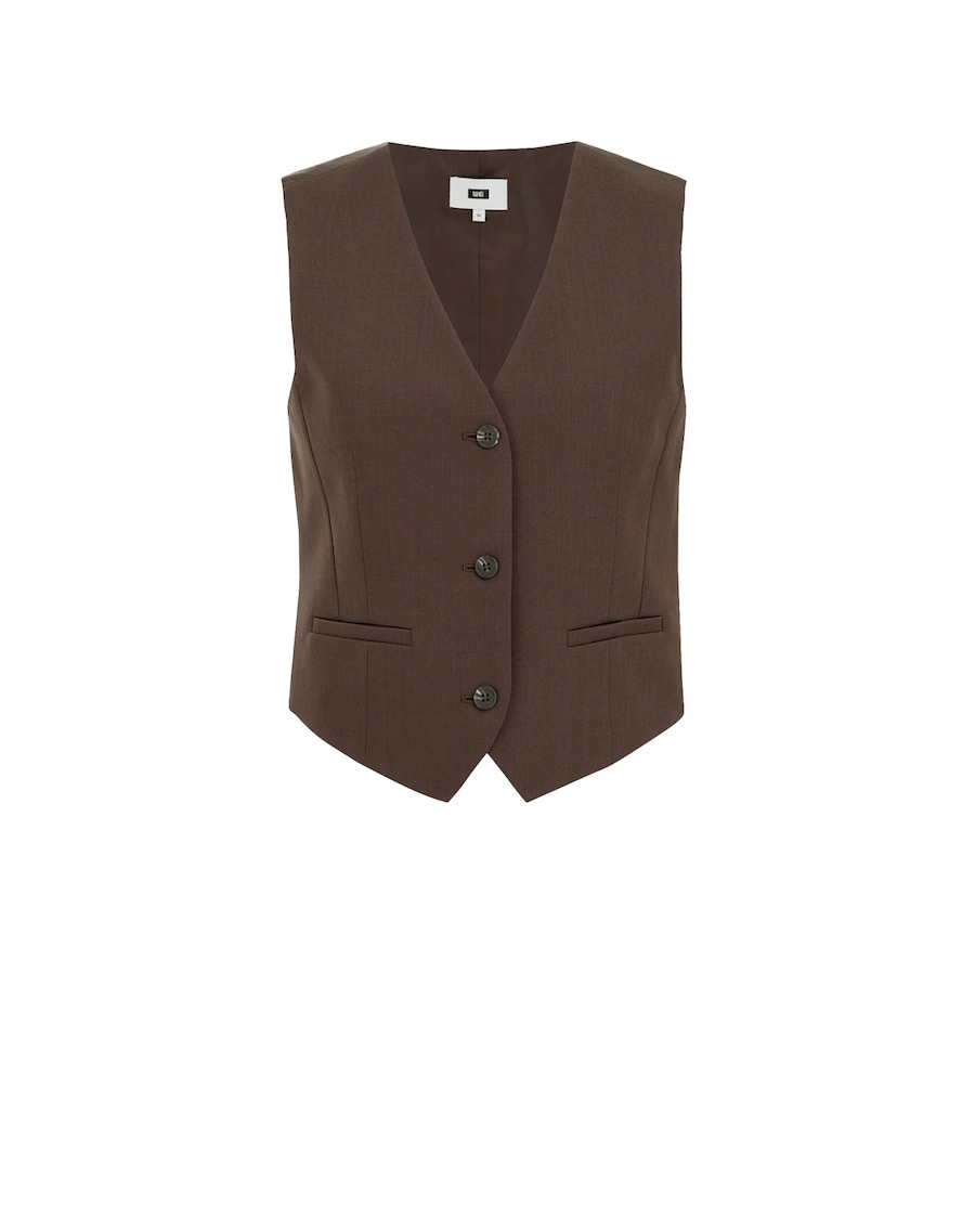 

Костюмный жилет WE Fashion, коричневый