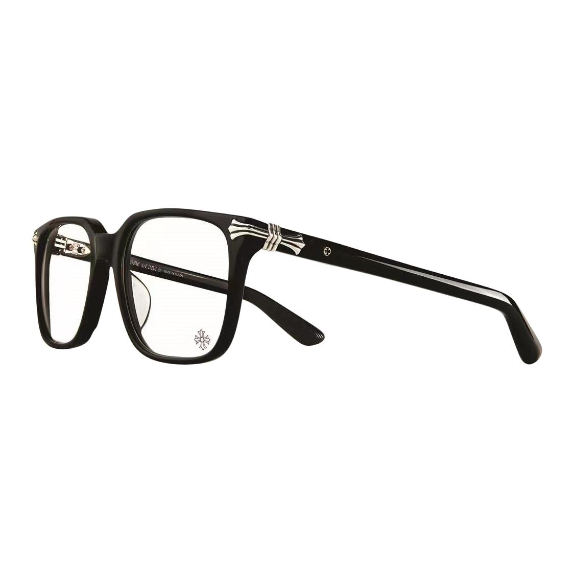 

Chrome Hearts Прямоугольная оправа для очков унисекс черная, Black