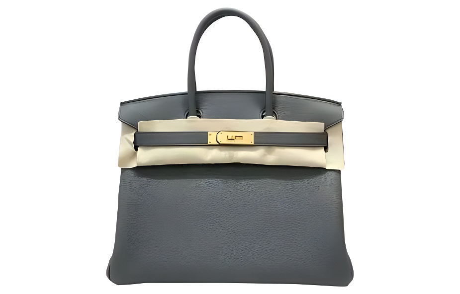 

HERMES Женская сумка через плечо Birkin Togo Calfskin 63 Vert Amande миндально-зелёная